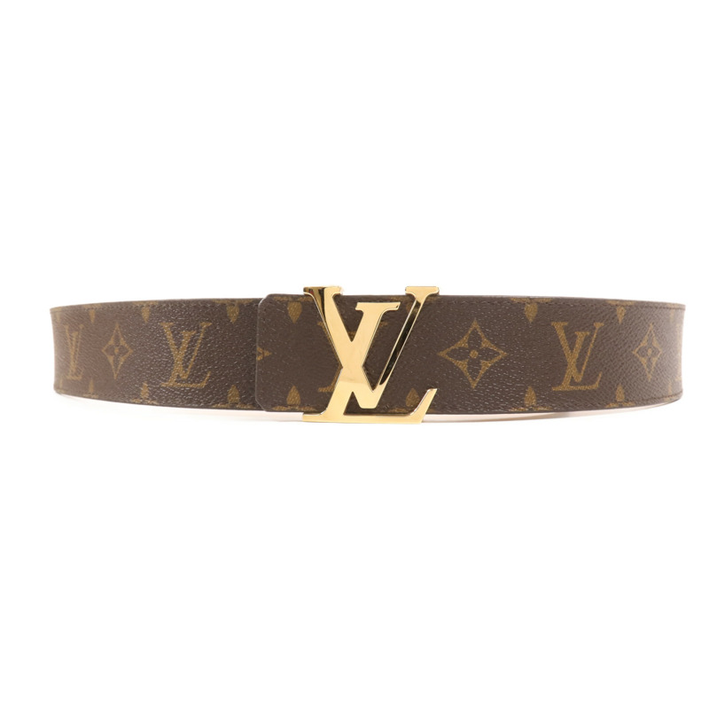 LOUIS VUITTON Monogram Belt金扣皮帶-0