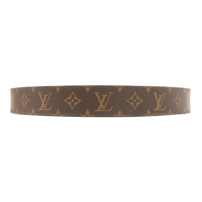 LOUIS VUITTON Monogram Belt金扣皮帶-2