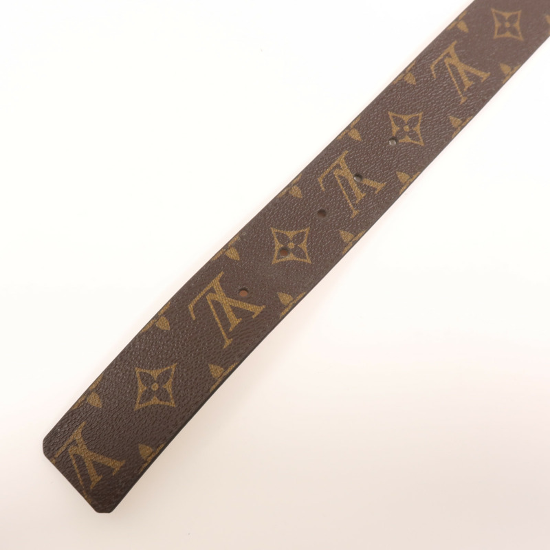 LOUIS VUITTON Monogram Belt金扣皮帶-7