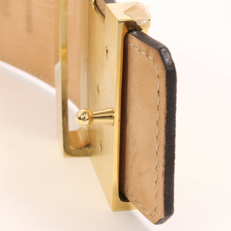 LOUIS VUITTON Monogram Belt金扣皮帶-8