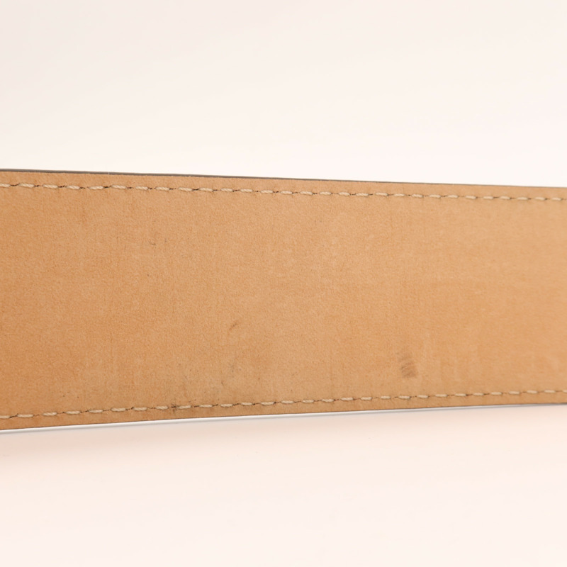 LOUIS VUITTON Monogram Belt金扣皮帶-11