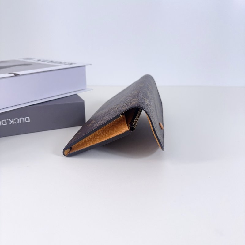 LV 路易威登 豆豆長款錢包 黃色內裡-5