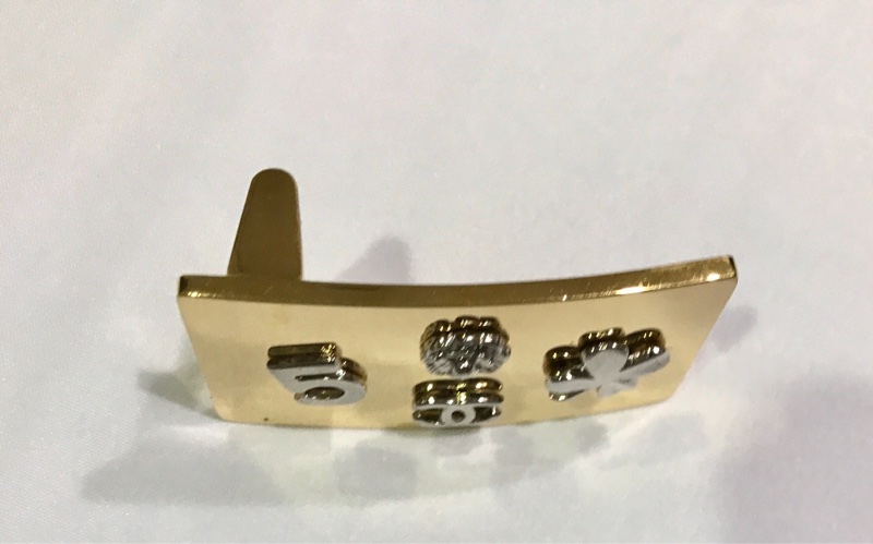 【CHANEL】二手香奈兒 經典古董 金色長方型 皮帶頭 圖案雙C、山茶花、幸運草🍀、5-4