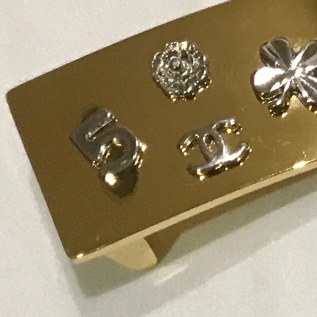 【CHANEL】二手香奈兒 經典古董 金色長方型 皮帶頭 圖案雙C、山茶花、幸運草🍀、5-8