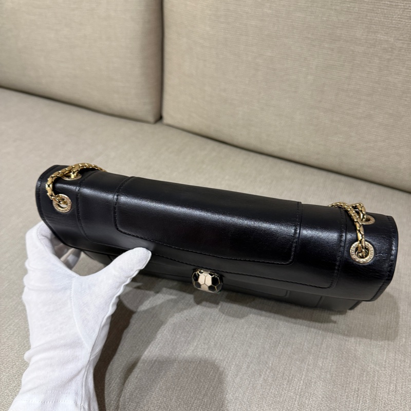 Bvlgari寶格麗 Serpenti Forever蛇頭金鏈包肩背包-5