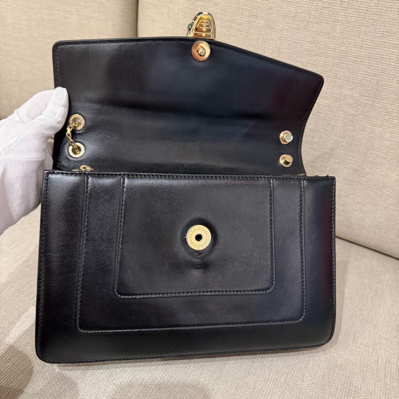 Bvlgari寶格麗 Serpenti Forever蛇頭金鏈包肩背包-6