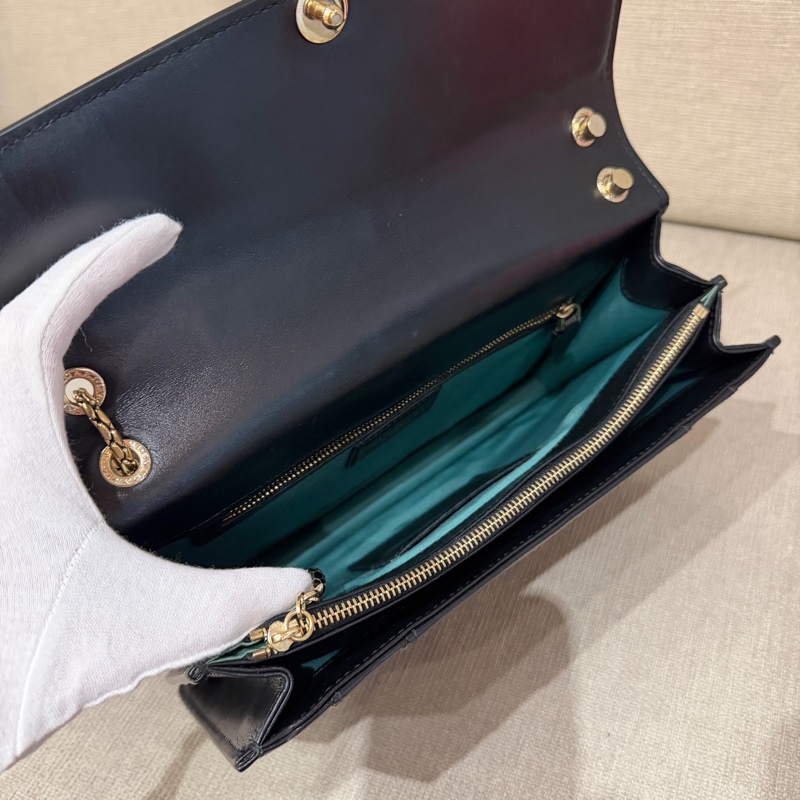 Bvlgari寶格麗 Serpenti Forever蛇頭金鏈包肩背包-7