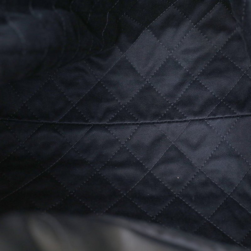 CHANEL 22BagTote托特包中號35黑色牛皮晶片開金扣肩背包-3