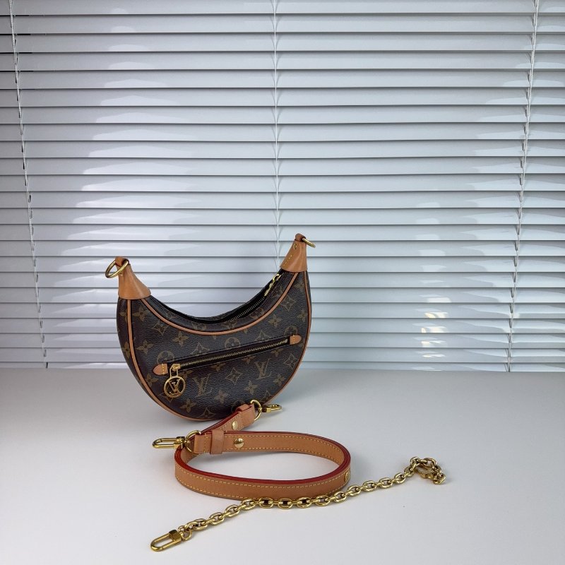 LV 路易威登 豌豆包 /月亮包 晶片 98新-0