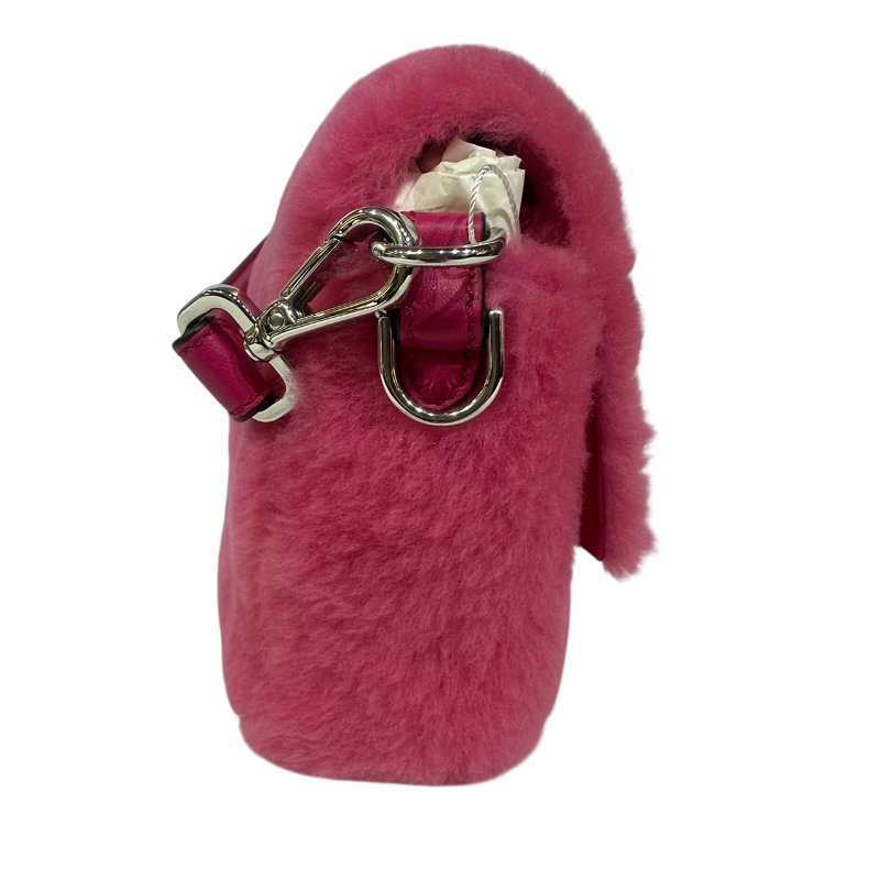 【美收精品】Fendi 桃粉紅色毛毛肩背包 4-479-1