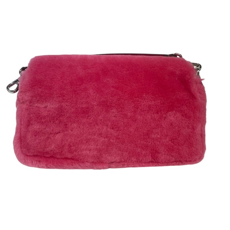 【美收精品】Fendi 桃粉紅色毛毛肩背包 4-479-2