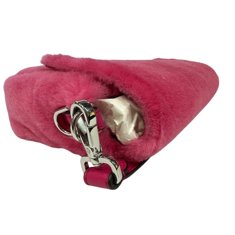 【美收精品】Fendi 桃粉紅色毛毛肩背包 4-479-6