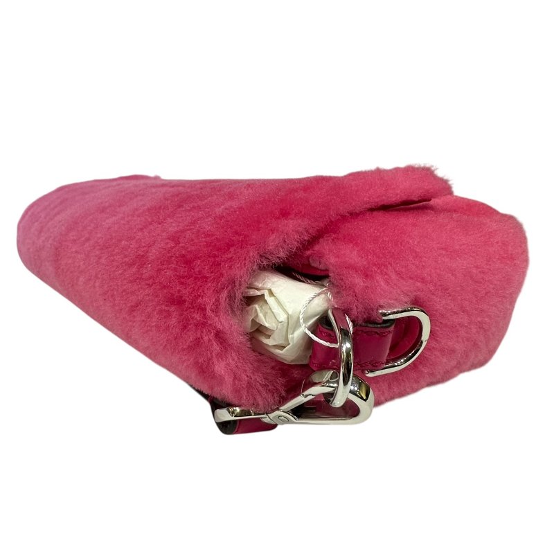 【美收精品】Fendi 桃粉紅色毛毛肩背包 4-479-9