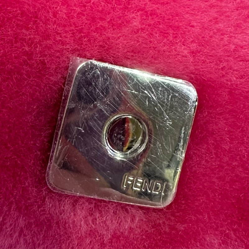 【美收精品】Fendi 桃粉紅色毛毛肩背包 4-479-16
