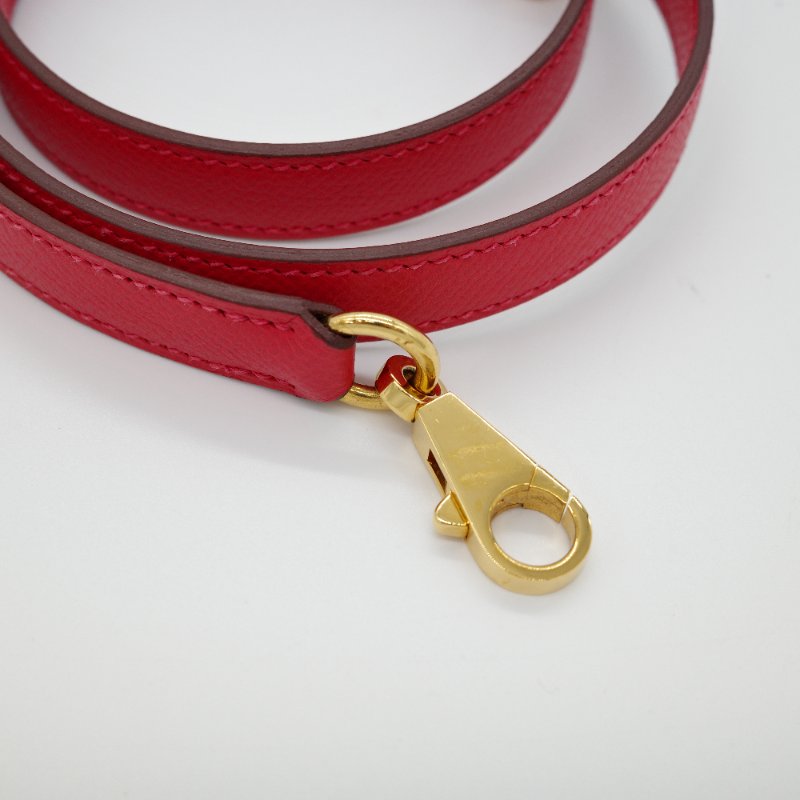 【聖誕紅🎁送禮自用】 Hermès 愛馬仕 Kelly 32 心色 山羊皮 金扣 手挽肩背兩用包-17