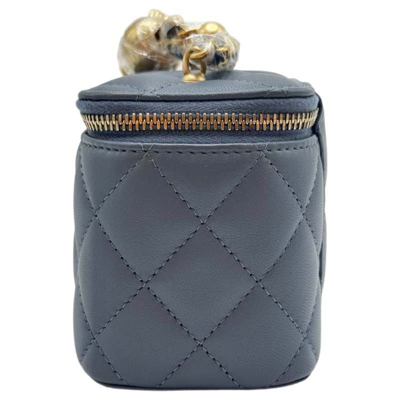 [ 2316 ]  香奈兒 Chanel 金球盒子包 霧霾藍（羊皮） 小號-2