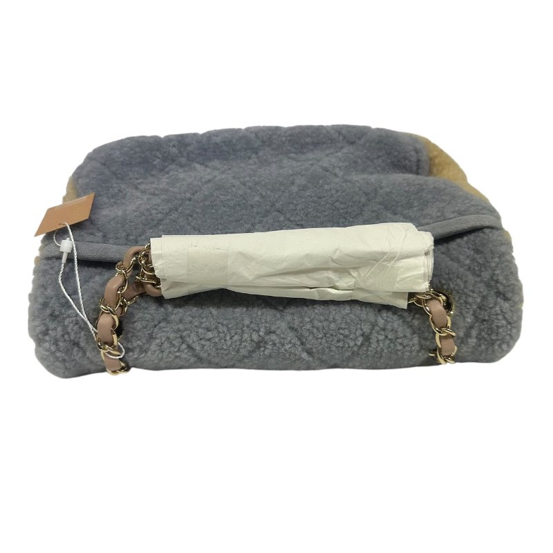 【美收精品】CHANEL藍粉黃毛毛CF 4-495-1