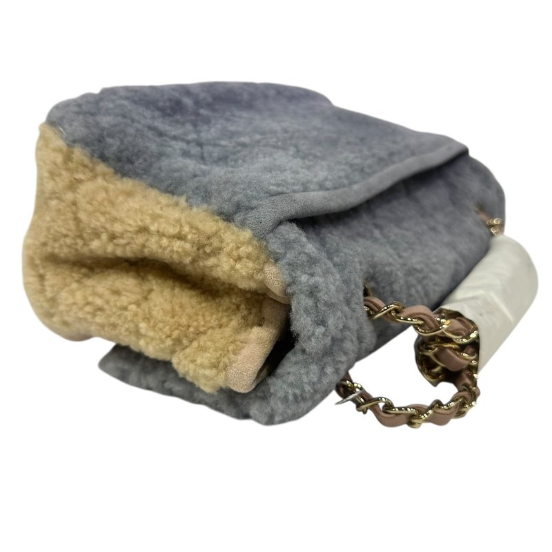 【美收精品】CHANEL藍粉黃毛毛CF 4-495-8