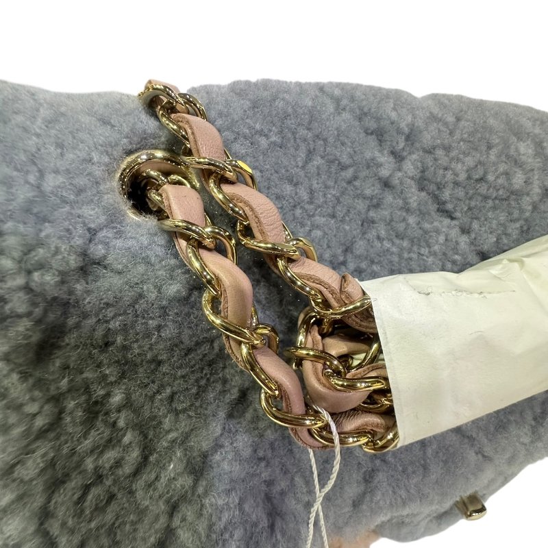 【美收精品】CHANEL藍粉黃毛毛CF 4-495-10