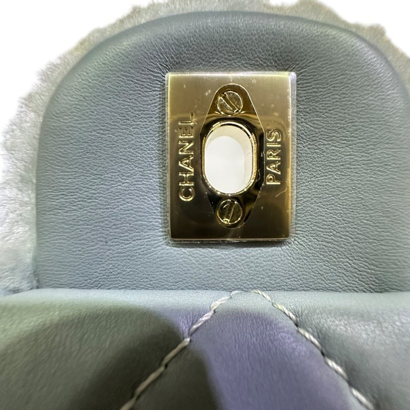 【美收精品】CHANEL藍粉黃毛毛CF 4-495-15