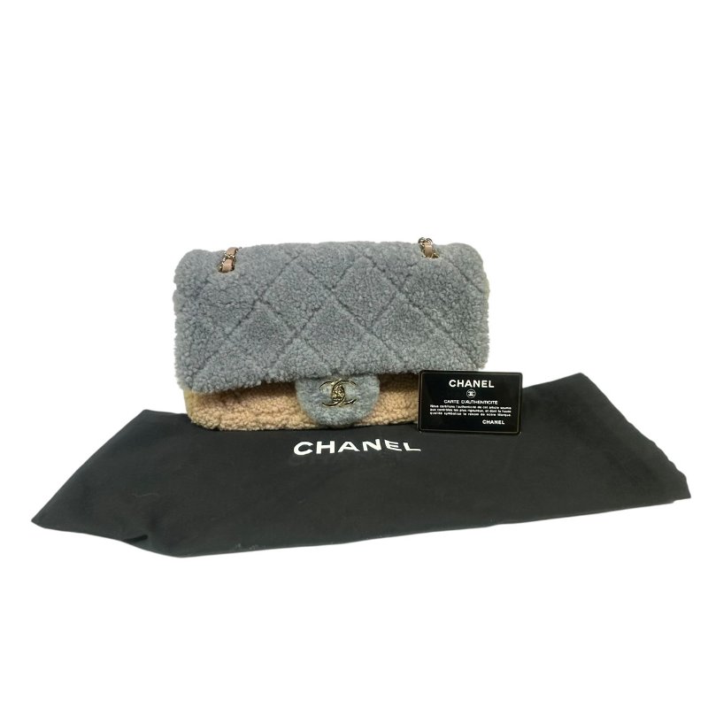 【美收精品】CHANEL藍粉黃毛毛CF 4-495-20