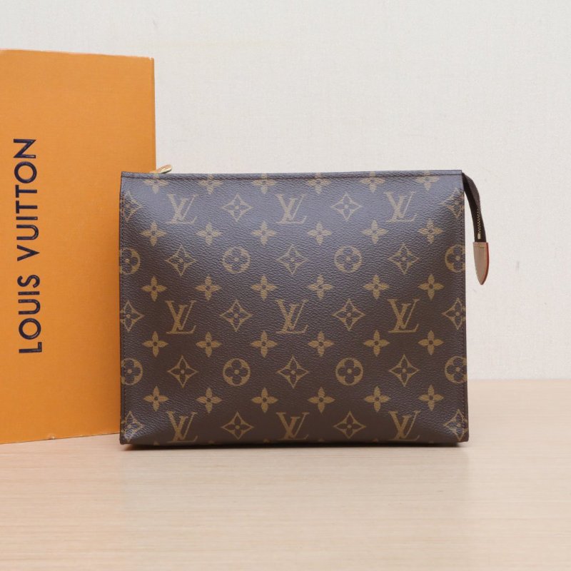 LOUIS VUITTON PocheToilette26號洗漱包老花PVC2021肩背包-0