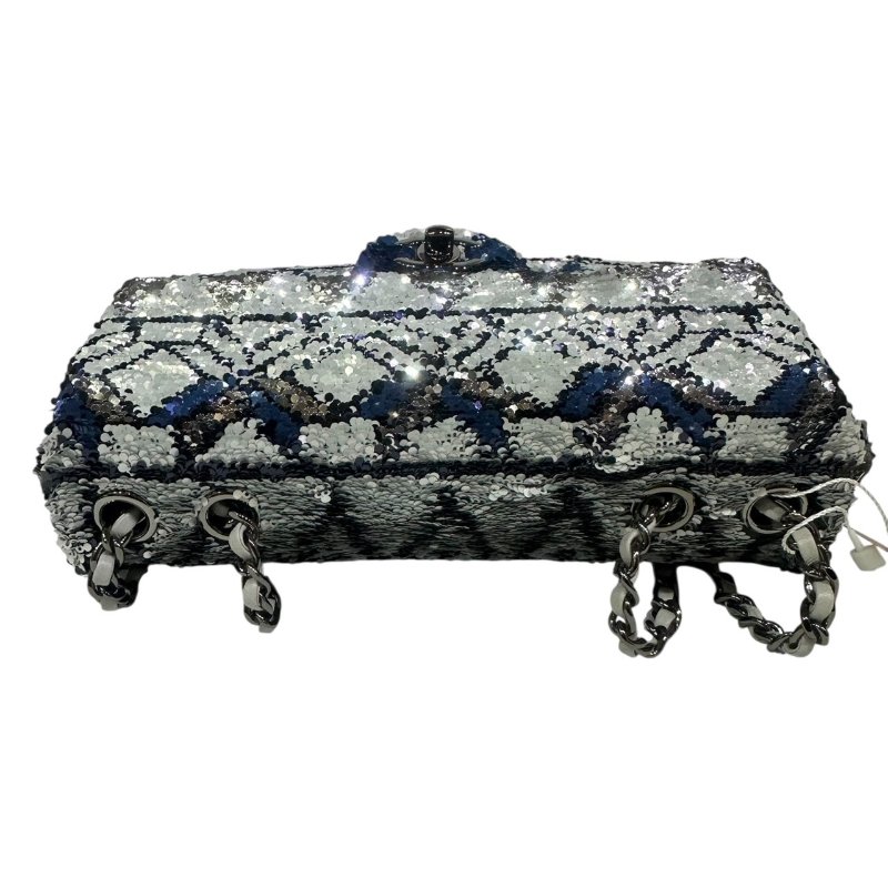 【美收精品】CHANEL藍銀色亮片CF 4-478-9