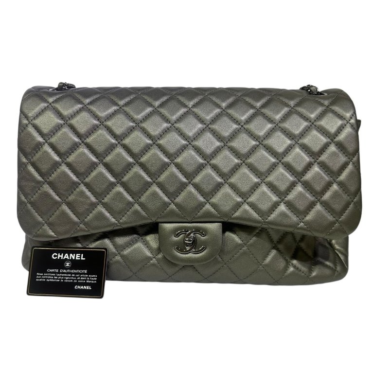 【美收精品】CHANEL深灰色大號CF 4-493-6