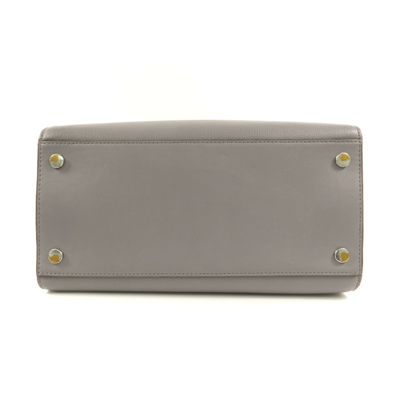 Michael Kors 皮革Top-Zip Satchel銀扣手挽肩背兩用袋-3