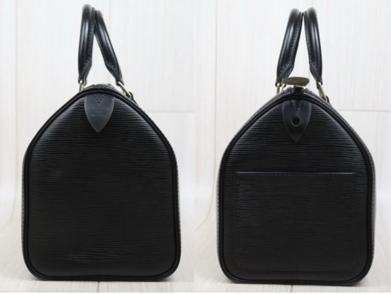 「JL精品代購」9新 Lv speedy 黑色水波紋 波士頓包-3