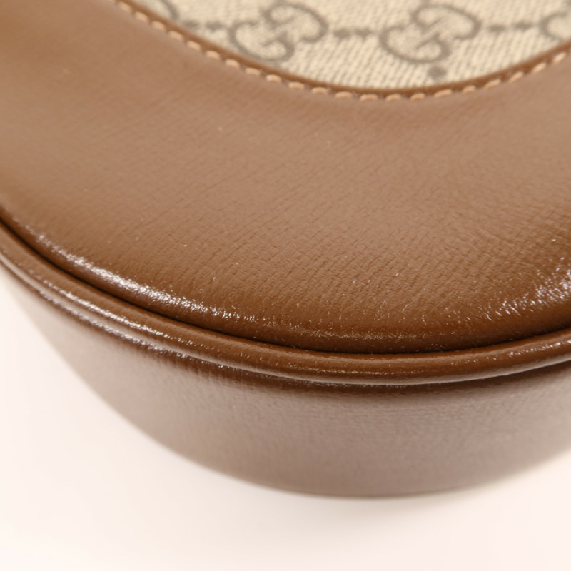 GUCCI 塗層帆布/牛皮皮革Jackie 1961 Medium金扣手挽肩背兩用袋-12