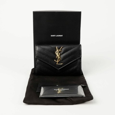 SAINT LAURENT Monogram Card Case Wallet 414404