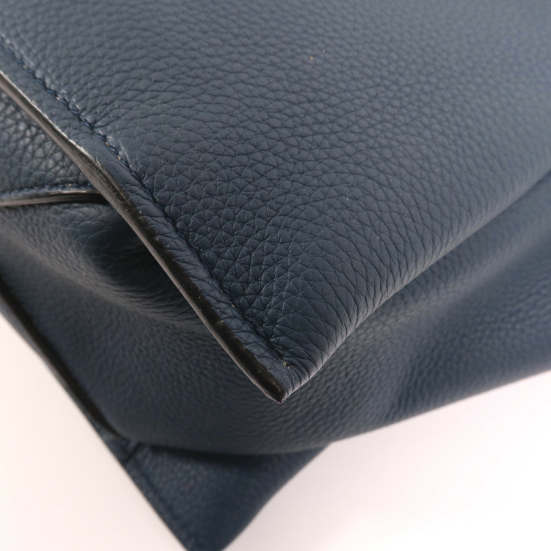 CELINE 牛皮皮革Tri-Fold金扣肩背袋-7