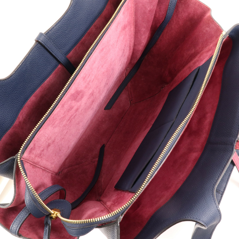 CELINE 牛皮皮革Tri-Fold金扣肩背袋-9