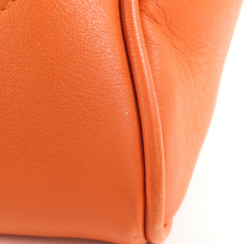 LOEWE 牛皮皮革2 Way Shoulder銀扣手挽肩背兩用袋-16