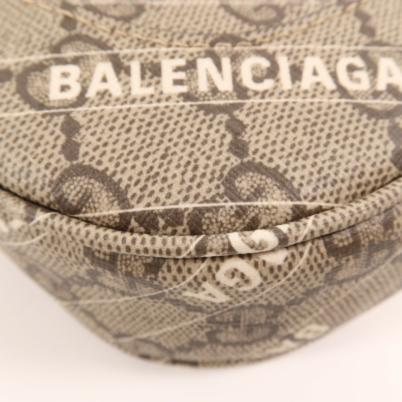 GUCCI 塗層帆布Gucci x Balenciaga Jackie 1961金扣手挽肩背兩用袋-12