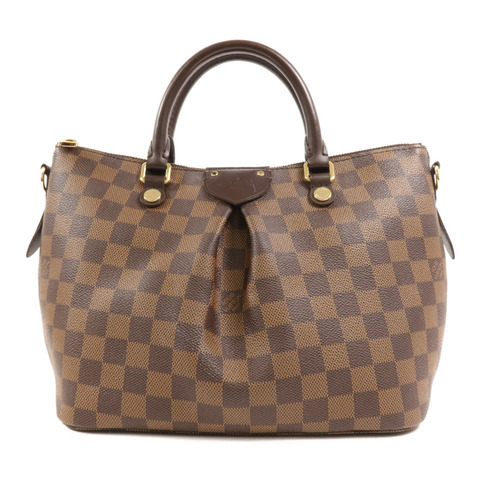 LOUIS VUITTON Damier Siena PM金扣手挽袋