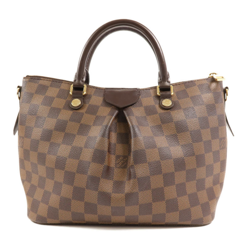 LOUIS VUITTON Damier Siena PM金扣手挽袋-1
