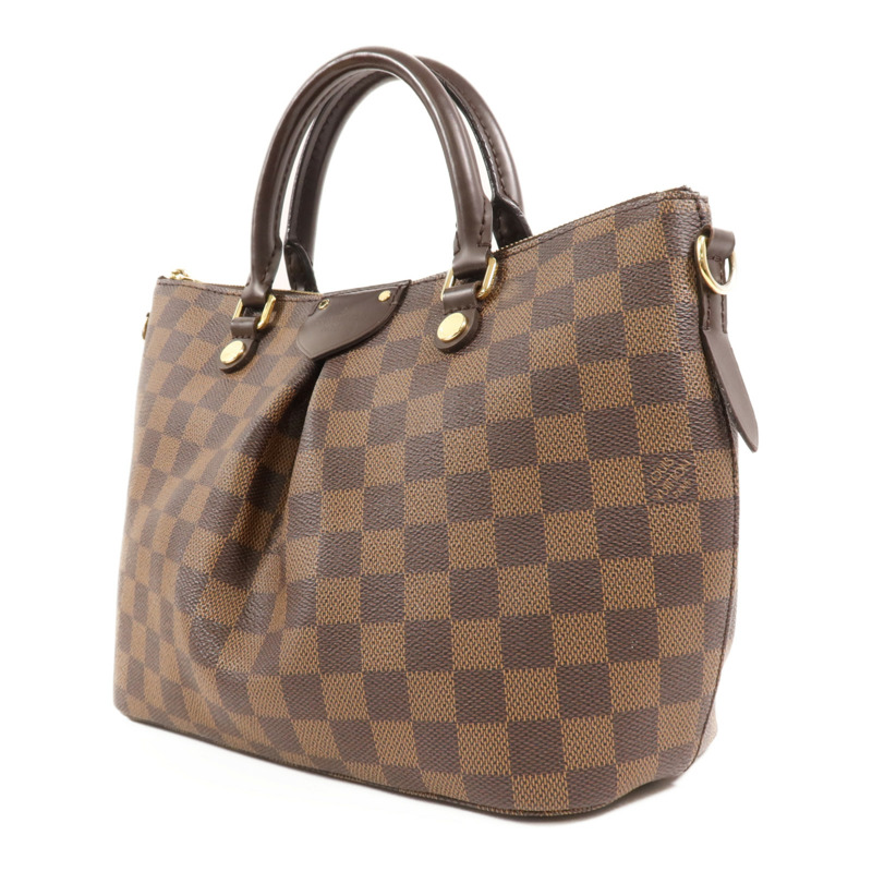 LOUIS VUITTON Damier Siena PM金扣手挽袋-2