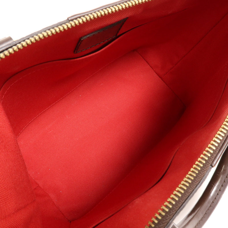 LOUIS VUITTON Damier Siena PM金扣手挽袋-9