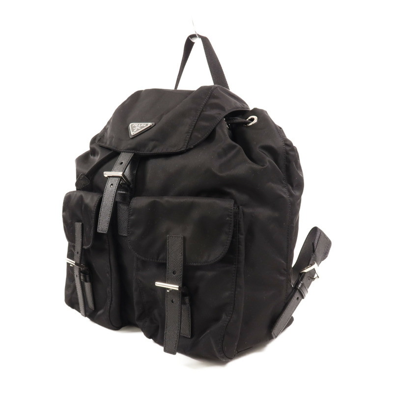 PRADA 尼龍Backpack銀扣背包-2