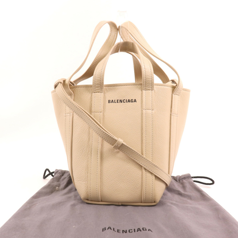 BALENCIAGA 牛皮皮革Everyday XS銀扣手挽肩背兩用袋-12