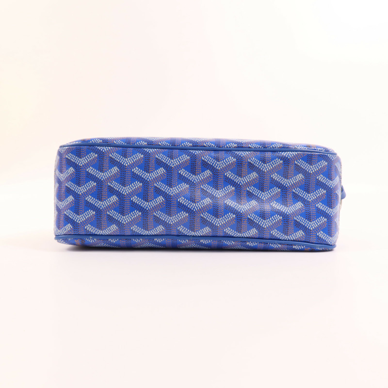 GOYARD 塗層帆布Sac Cap Vert銀扣肩背袋-3