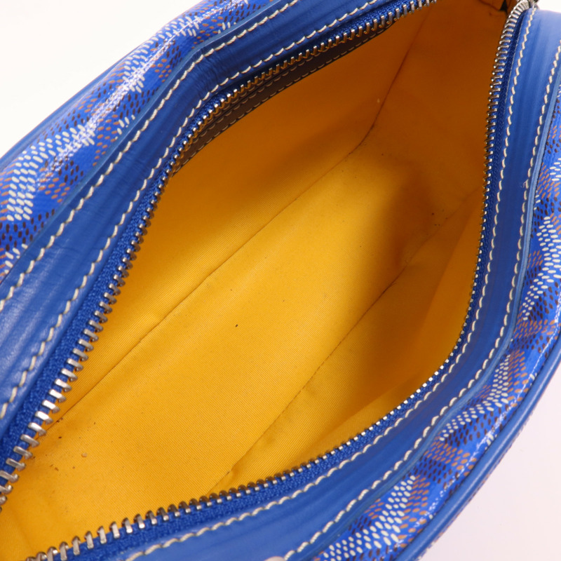 GOYARD 塗層帆布Sac Cap Vert銀扣肩背袋-4