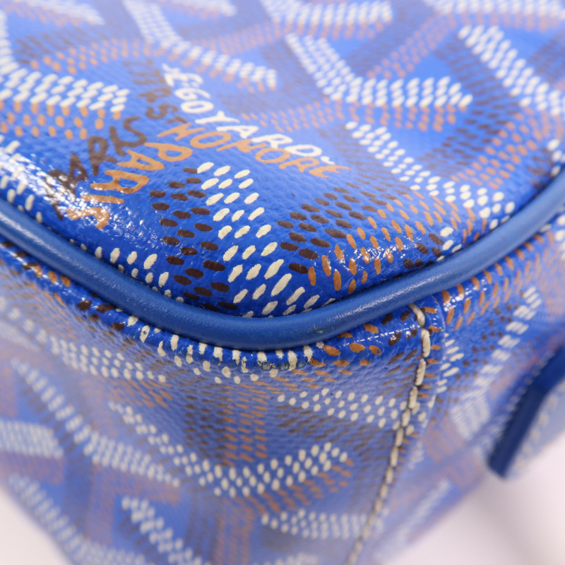 GOYARD 塗層帆布Sac Cap Vert銀扣肩背袋-8