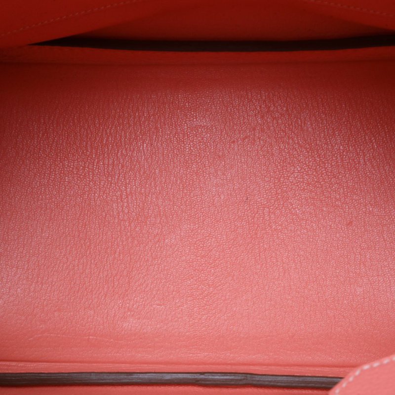 HERMES Birkin30L5灰蝦粉Togo皮框Q銀扣肩背包-2