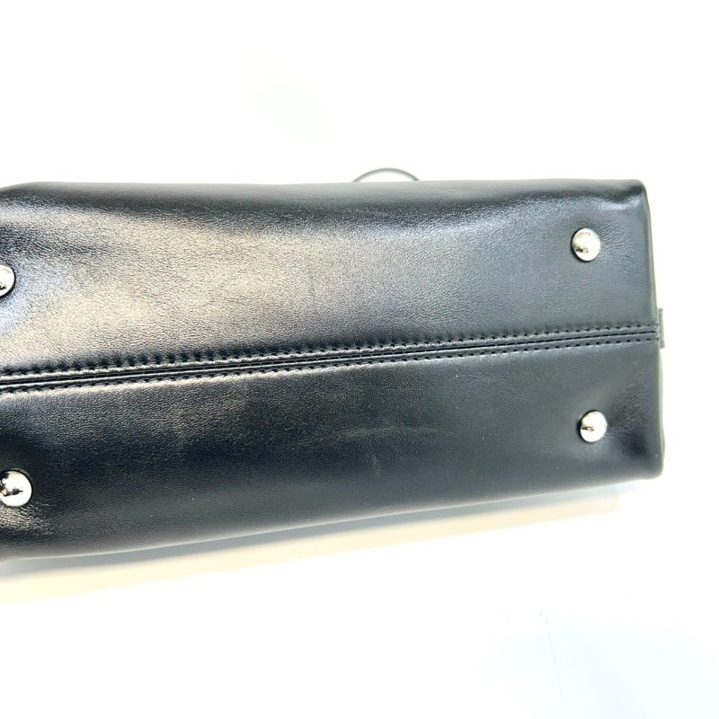 LV黑色羊皮銀鏈CarryAll Vibe BB肩側背包M12888-14