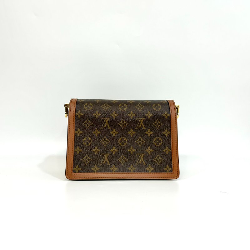 LV原花雙色金釦Dauphine達芙妮MM M45958-1