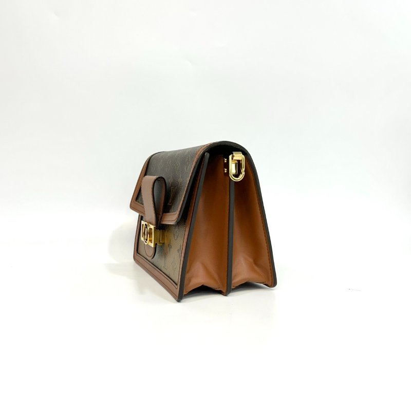 LV原花雙色金釦Dauphine達芙妮MM M45958-2