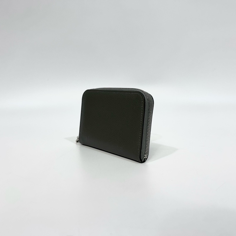 HERMES OL積雨雲灰Evercolor牛皮Zipengo Chaine d Ancre卡包-2